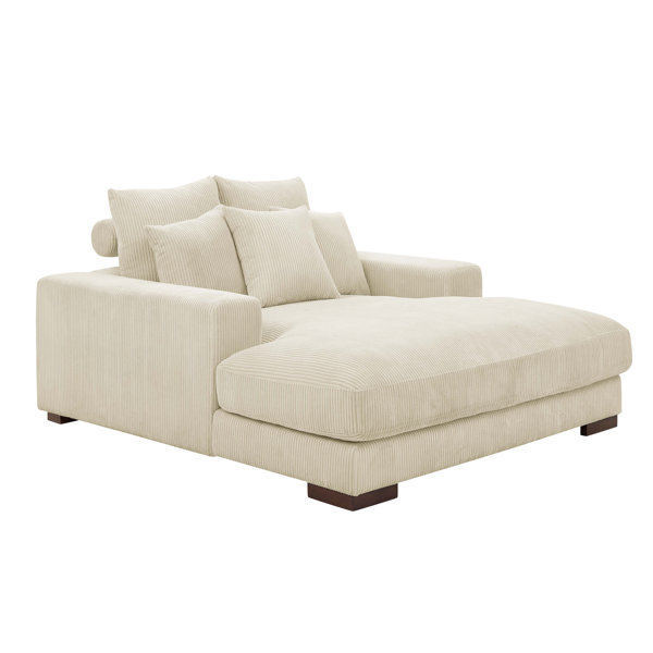Hokku Designs Stigler Upholstered Chaise Lounge & Reviews Wayfair